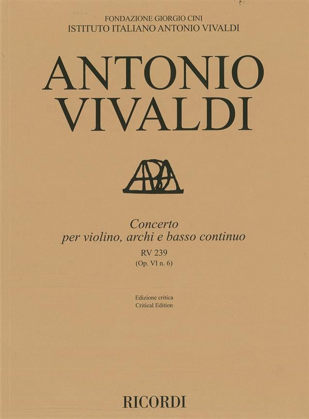 Concerto per violino, archi e bc, RV 239 Op. VI/6